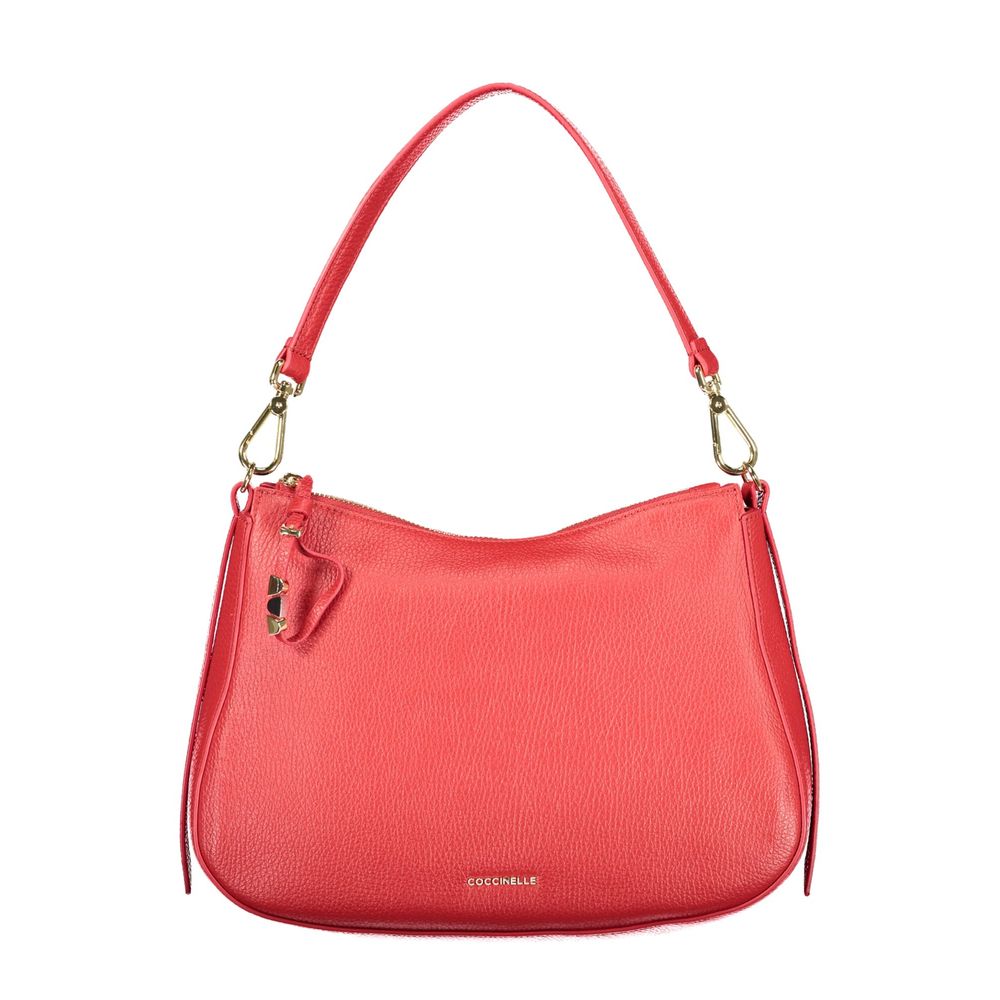 Coccinelle Rote Lederhandtasche