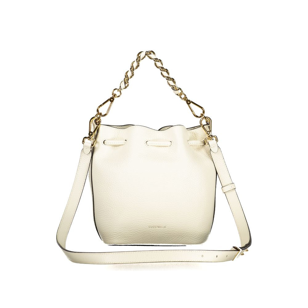 Coccinelle Weiße Ledertasche