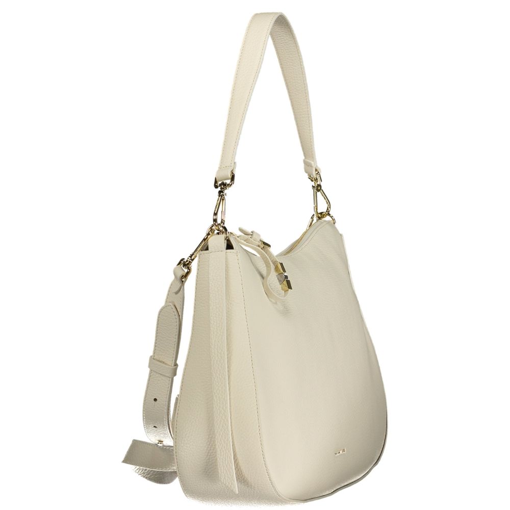 Coccinelle Weiße Ledertasche