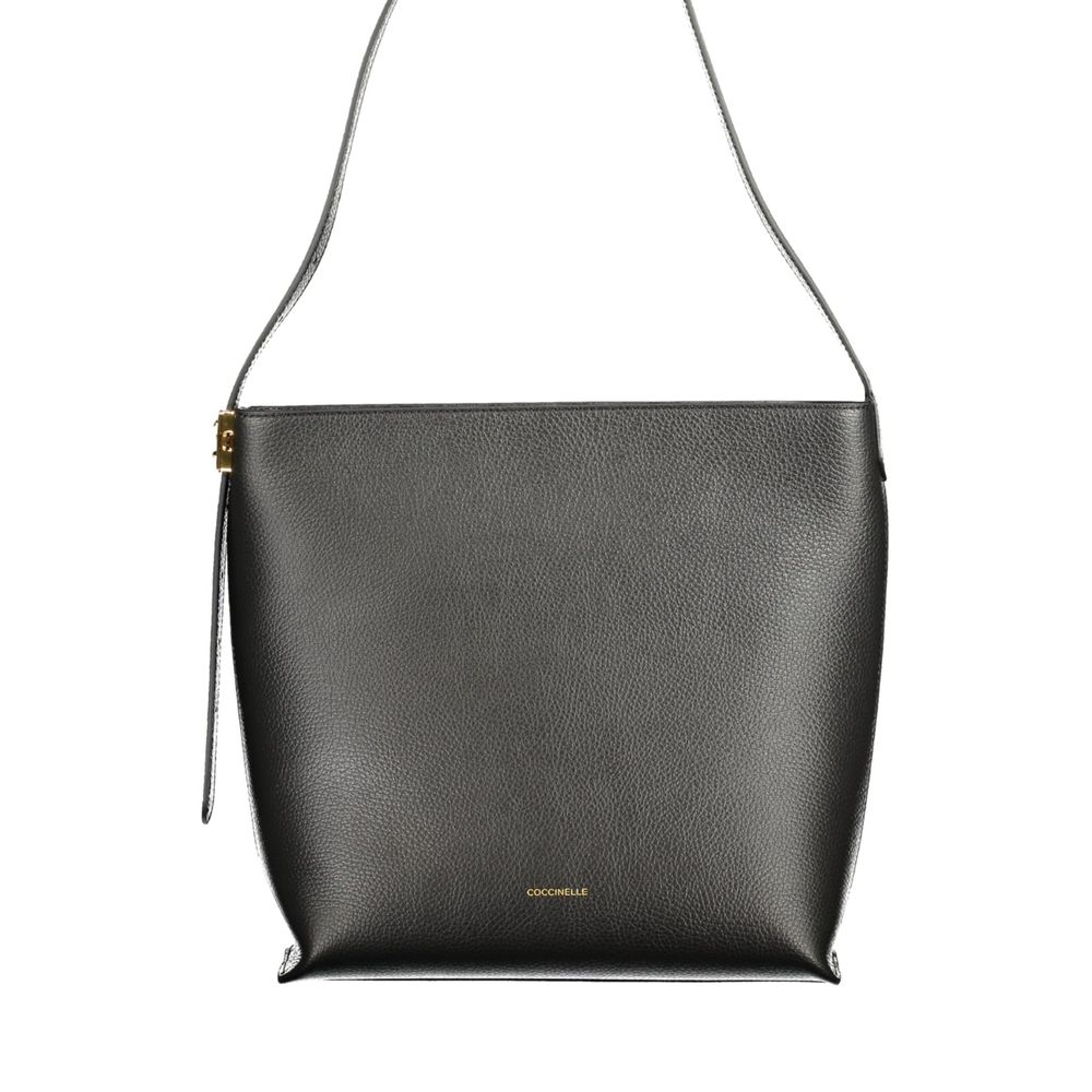 Coccinelle Schwarze Leder Damentasche