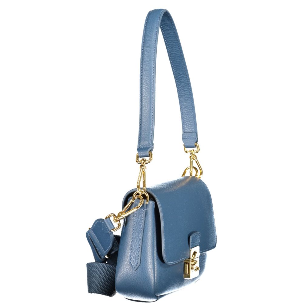 Coccinelle Blaue Lederhandtasche