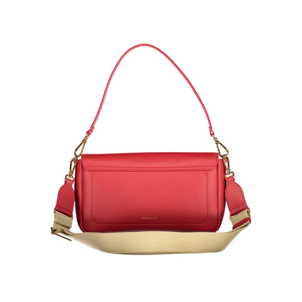 Coccinelle Rote Lederhandtasche