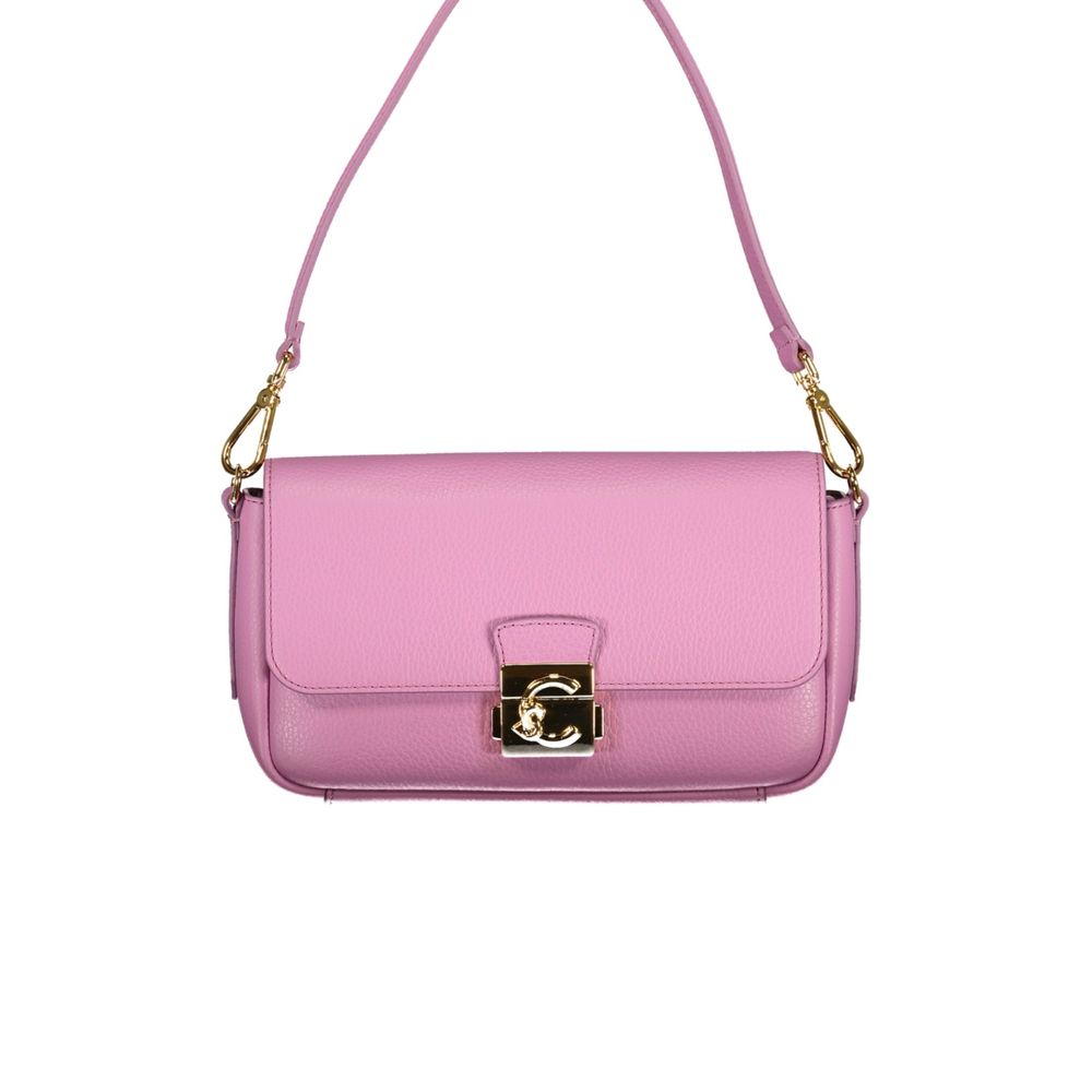 Coccinelle Lila Lederhandtasche