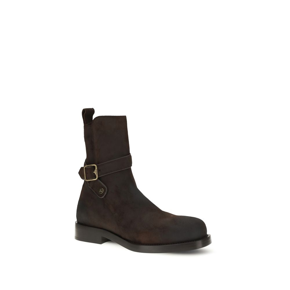 Burberry Braune Kalbsleder Bos Taurus Schnürstiefel