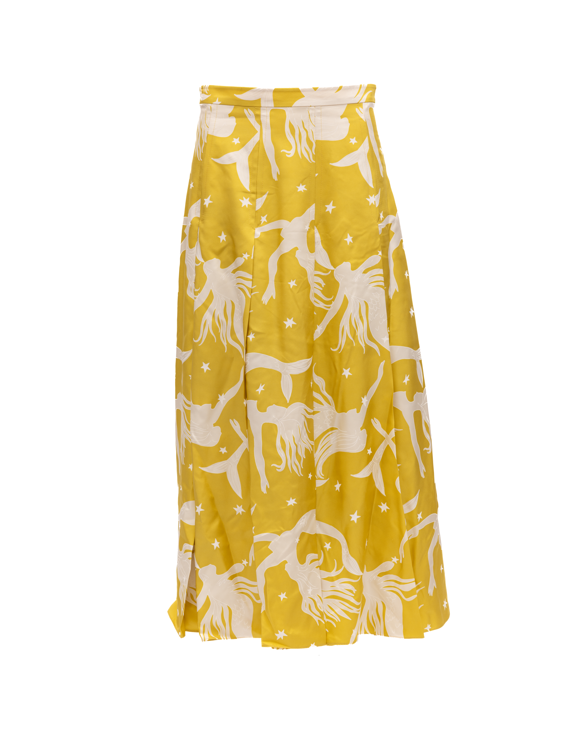 Valentino Garavani Maxi-Rock mit Print in Gelb