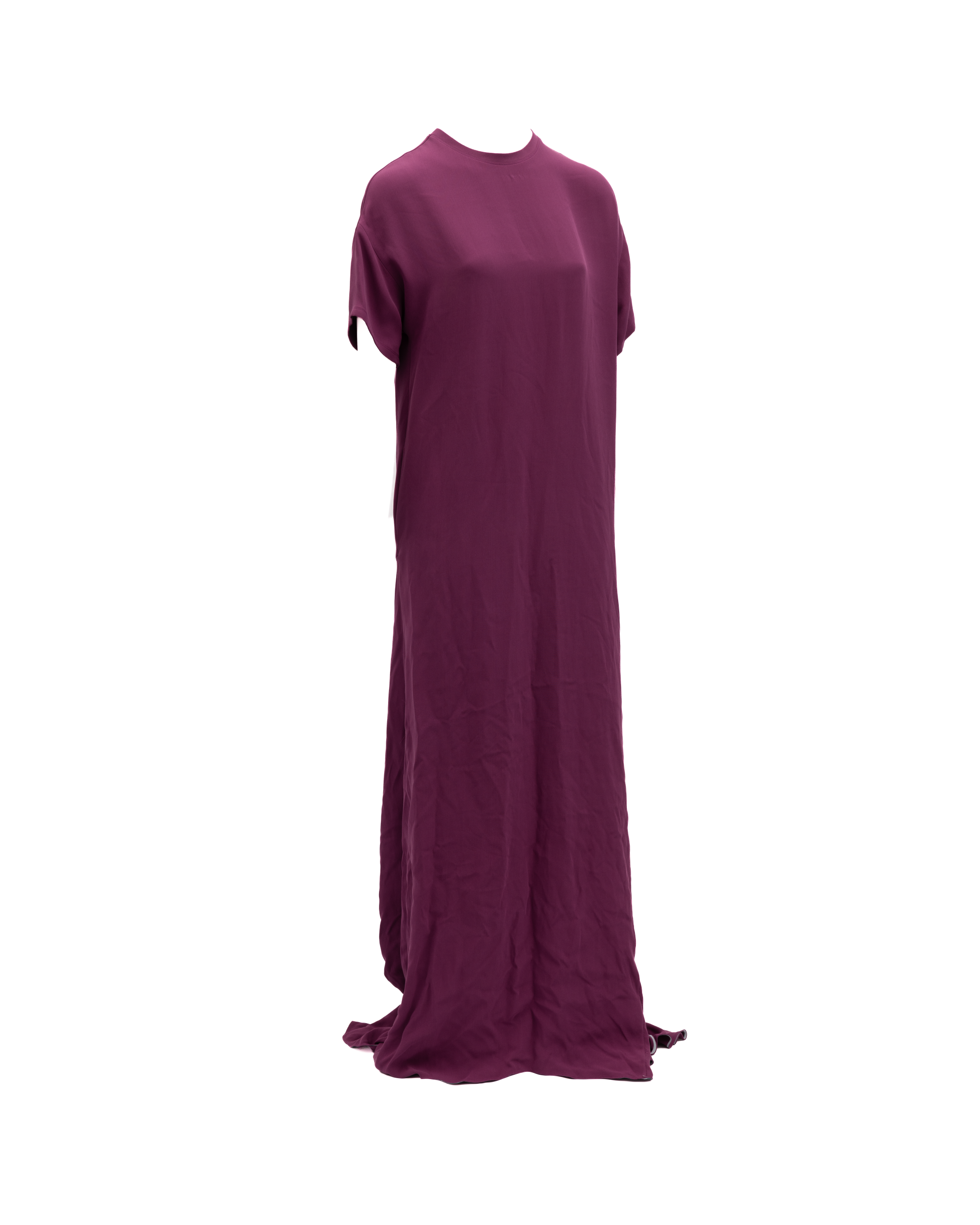 Valentino Garavani Burgunderfarbenes Maxikleid