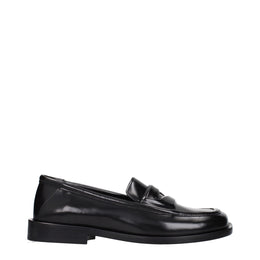 The Attico Schwarze Leder Loafer zum Hineinschlüpfen