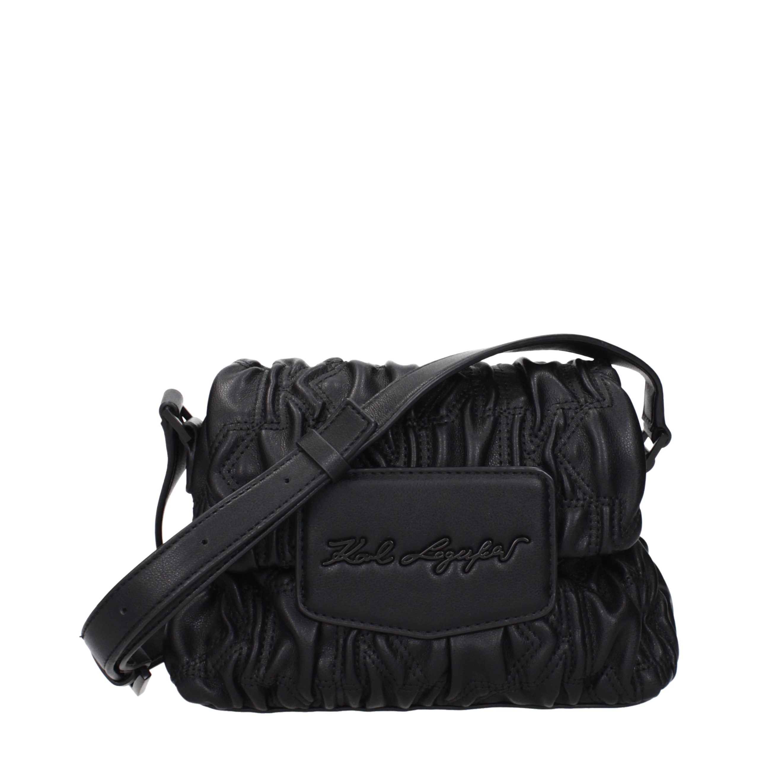 Karl Lagerfeld Schwarze Crossbody-Tasche aus Polyester