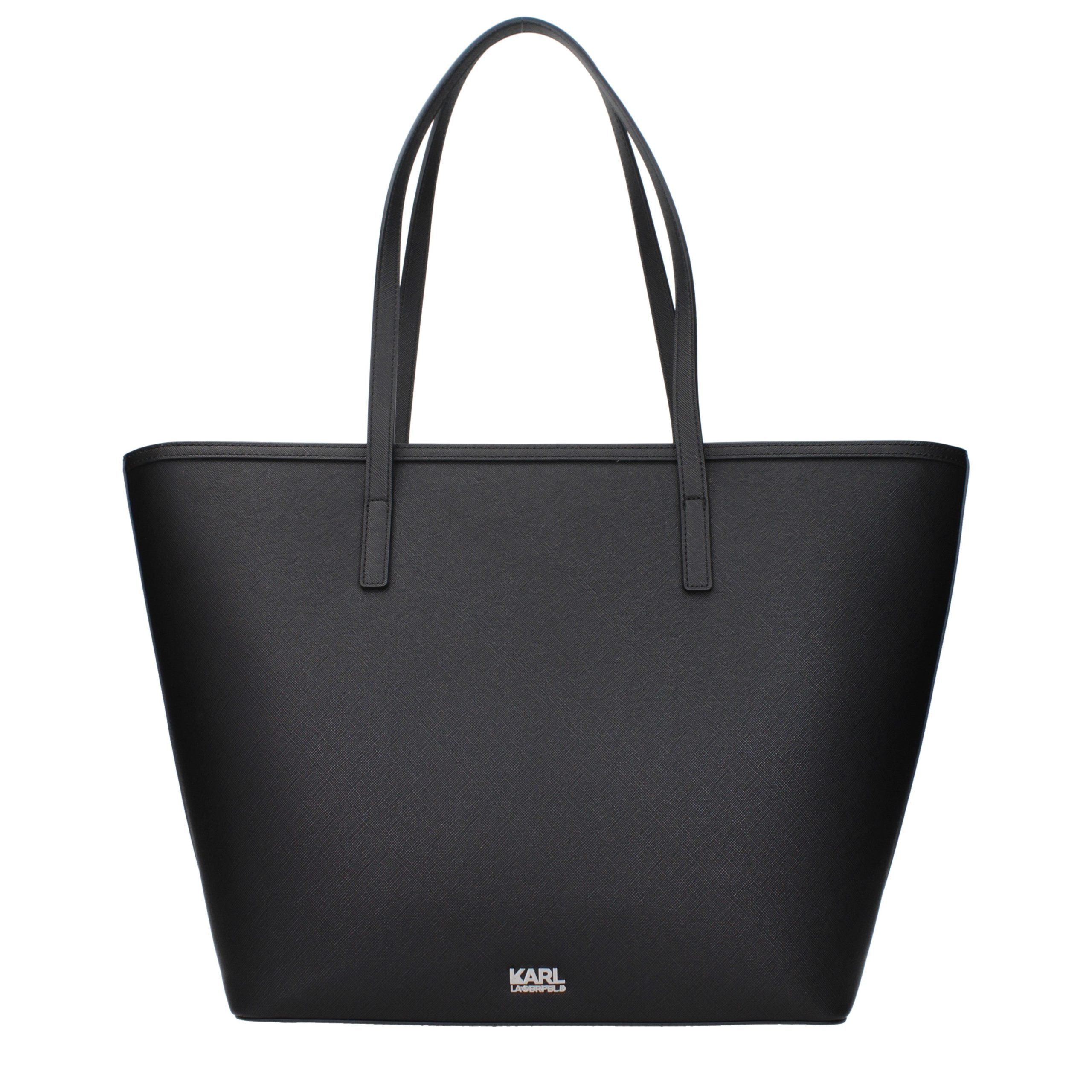 Karl Lagerfeld Schwarze Schultertasche aus Polyethylen
