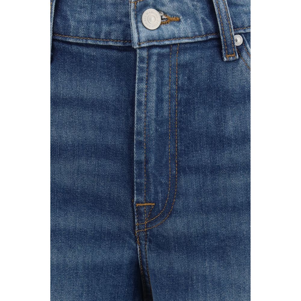 7FOR Blaue Baumwolljeans Denim