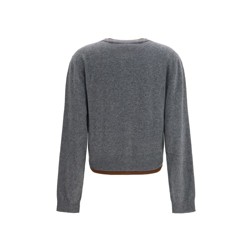 Marni Grauer Kaschmir-Strickjacke