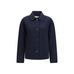 Marni Blaue Jacke aus Lammwolle Aries