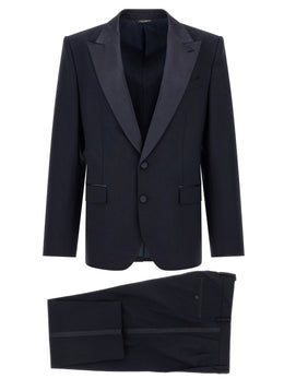 Dolce & Gabbana Blauvio Woll-Zweiteiler