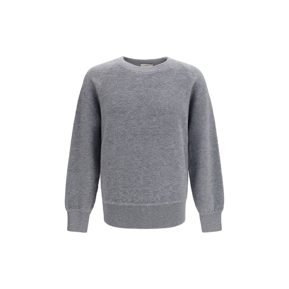 Piacenza Cashmere Grauer Oves Aries Wollpullover
