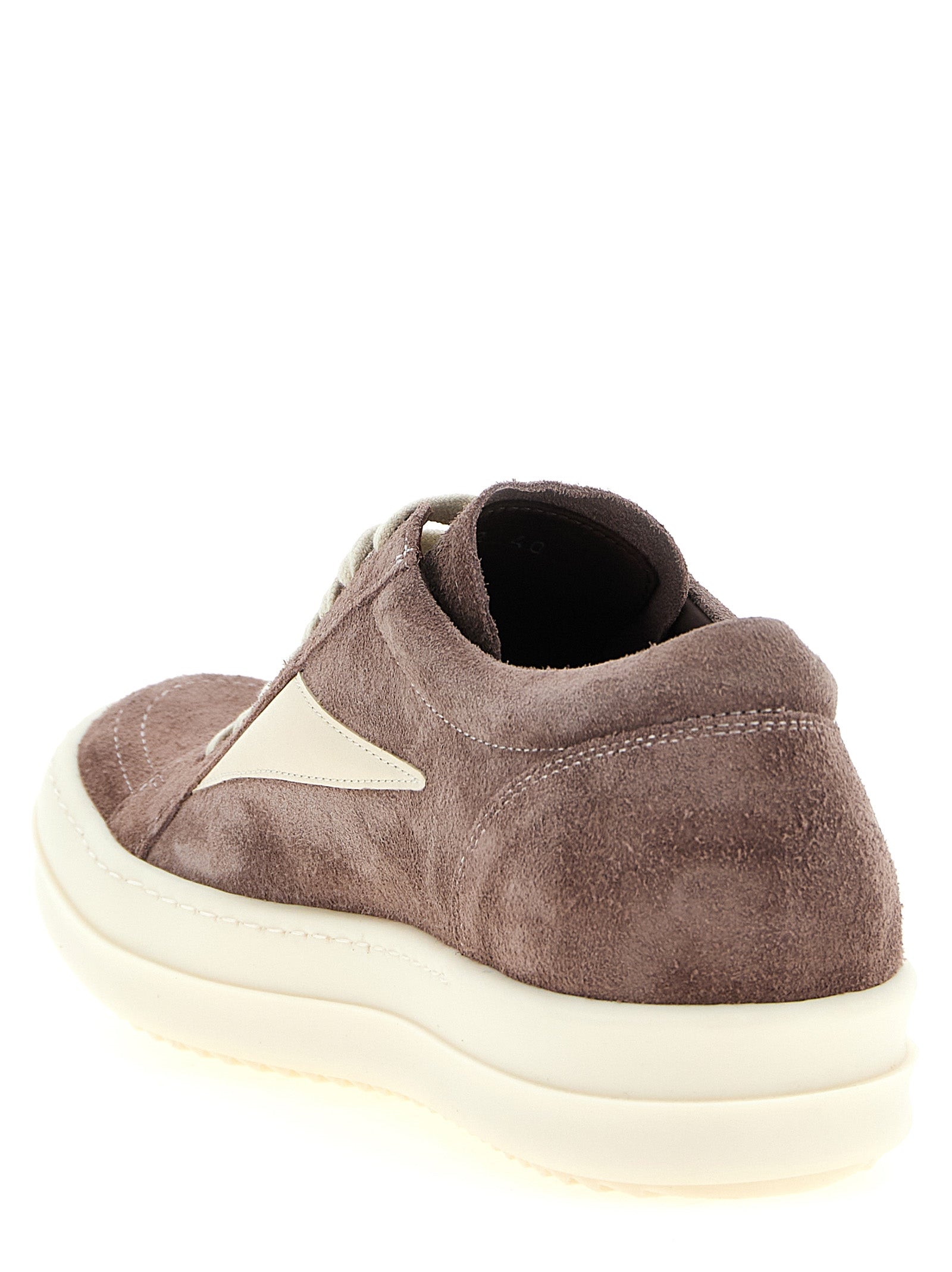 Rick Owens Lila Kalbsleder Low-Top-Sneaker