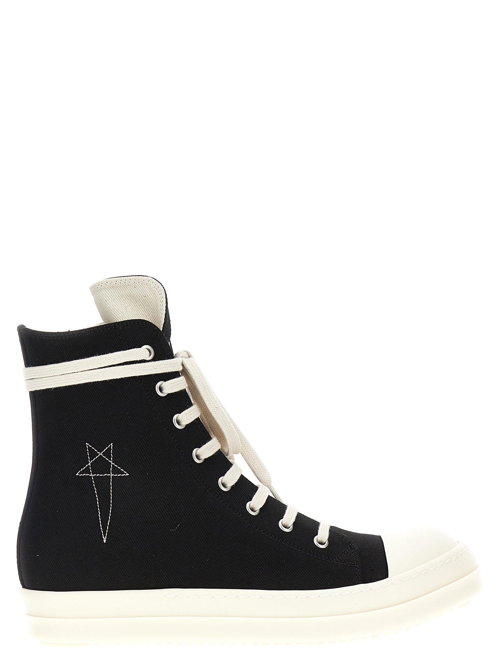 DRKSHDW Schwarze High-Top-Sneaker aus Baumwolle