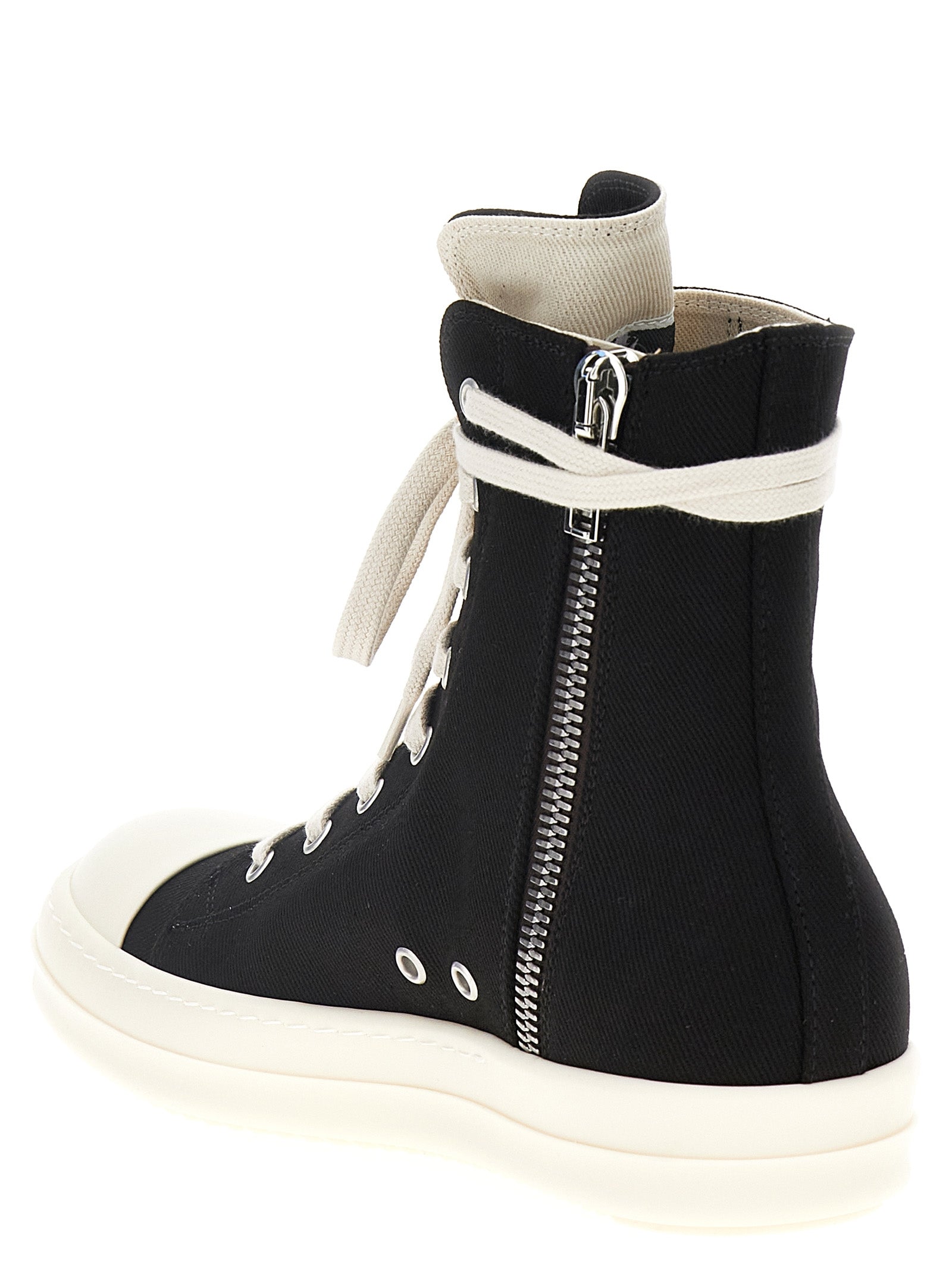 DRKSHDW Schwarze High-Top-Sneaker aus Baumwolle