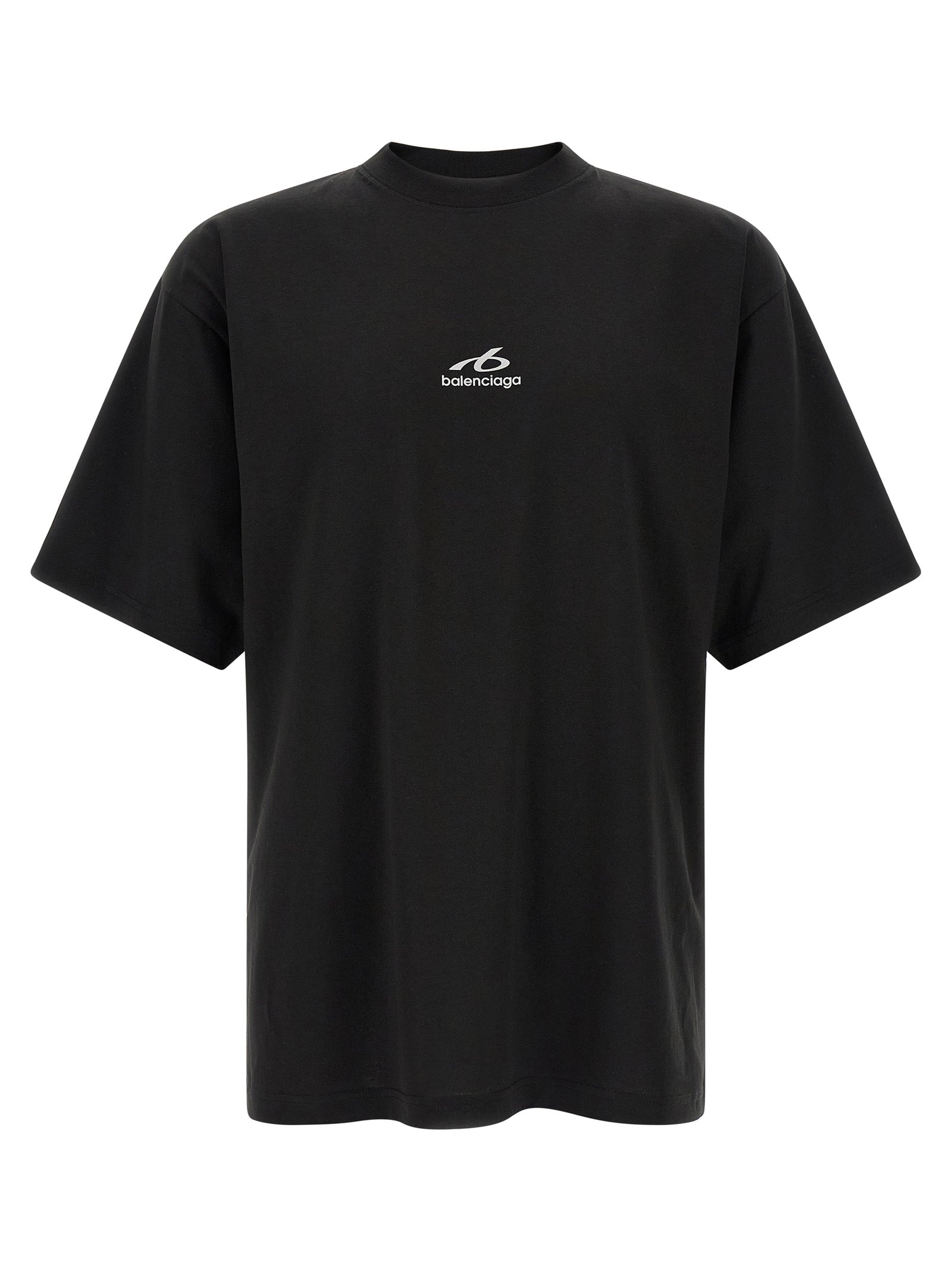 Balenciaga Schwarzes Baumwoll-T-Shirt