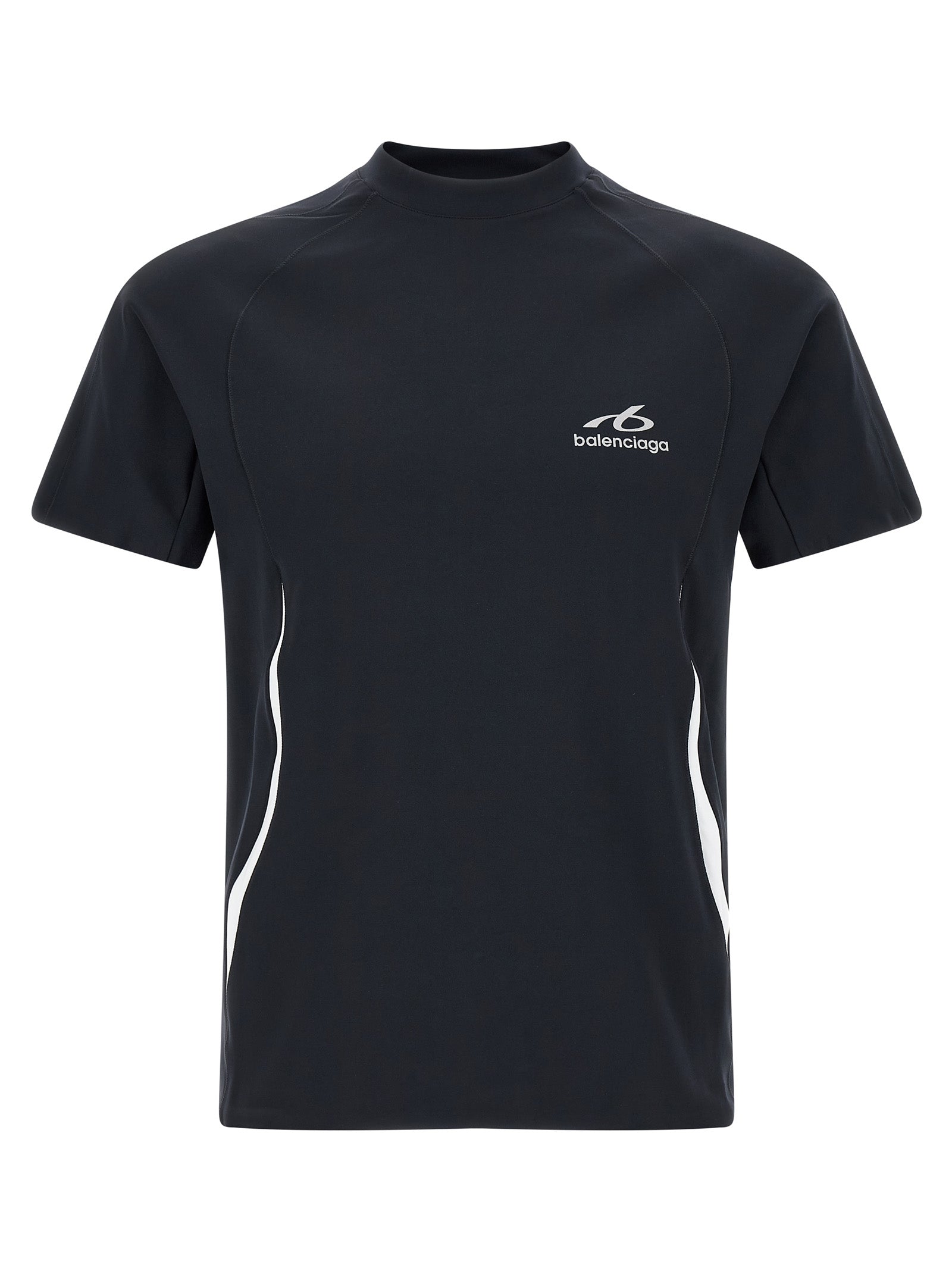 Balenciaga Blaues Polyamid-T-Shirt