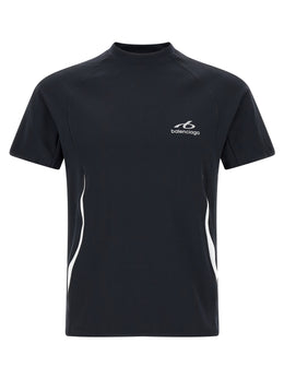 Balenciaga Blaues Polyamid-T-Shirt