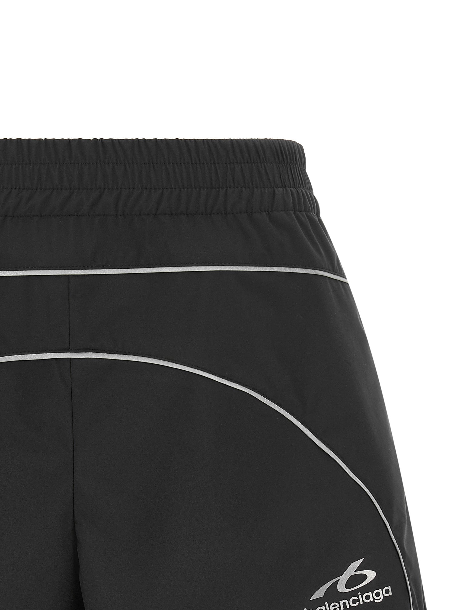 Balenciaga Schwarze Bermuda-Shorts aus Polyester