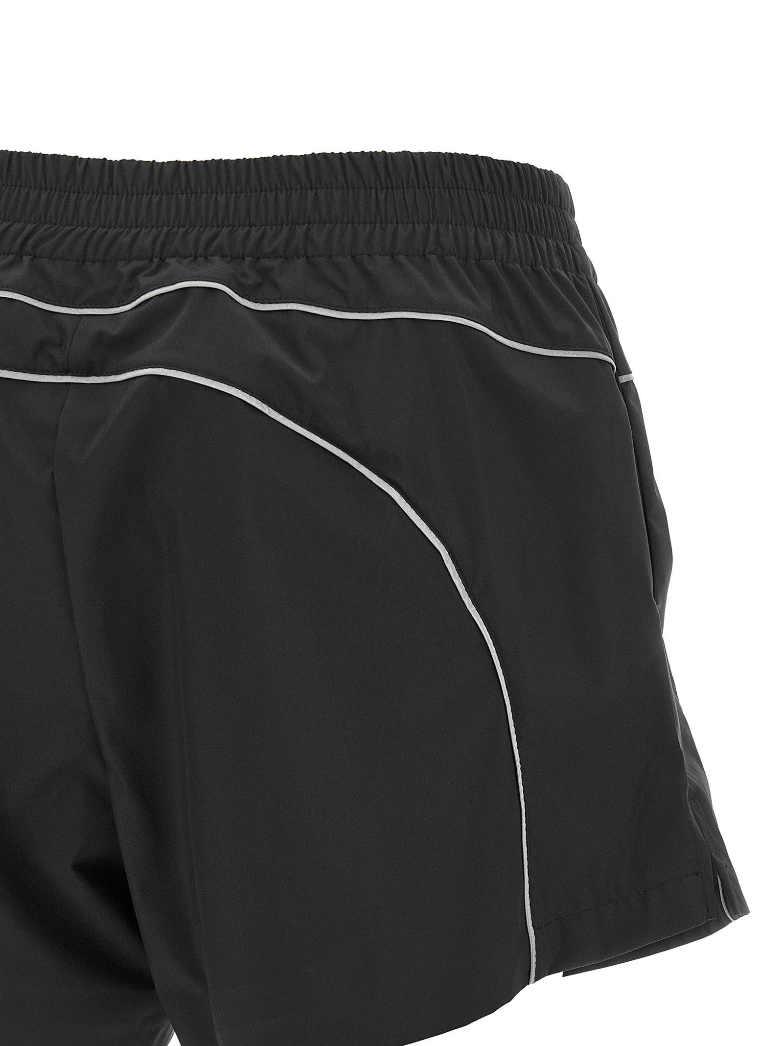 Balenciaga Schwarze Bermuda-Shorts aus Polyester