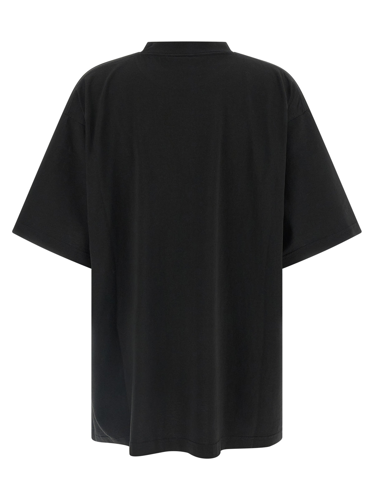 Balenciaga Schwarzes Baumwoll-T-Shirt