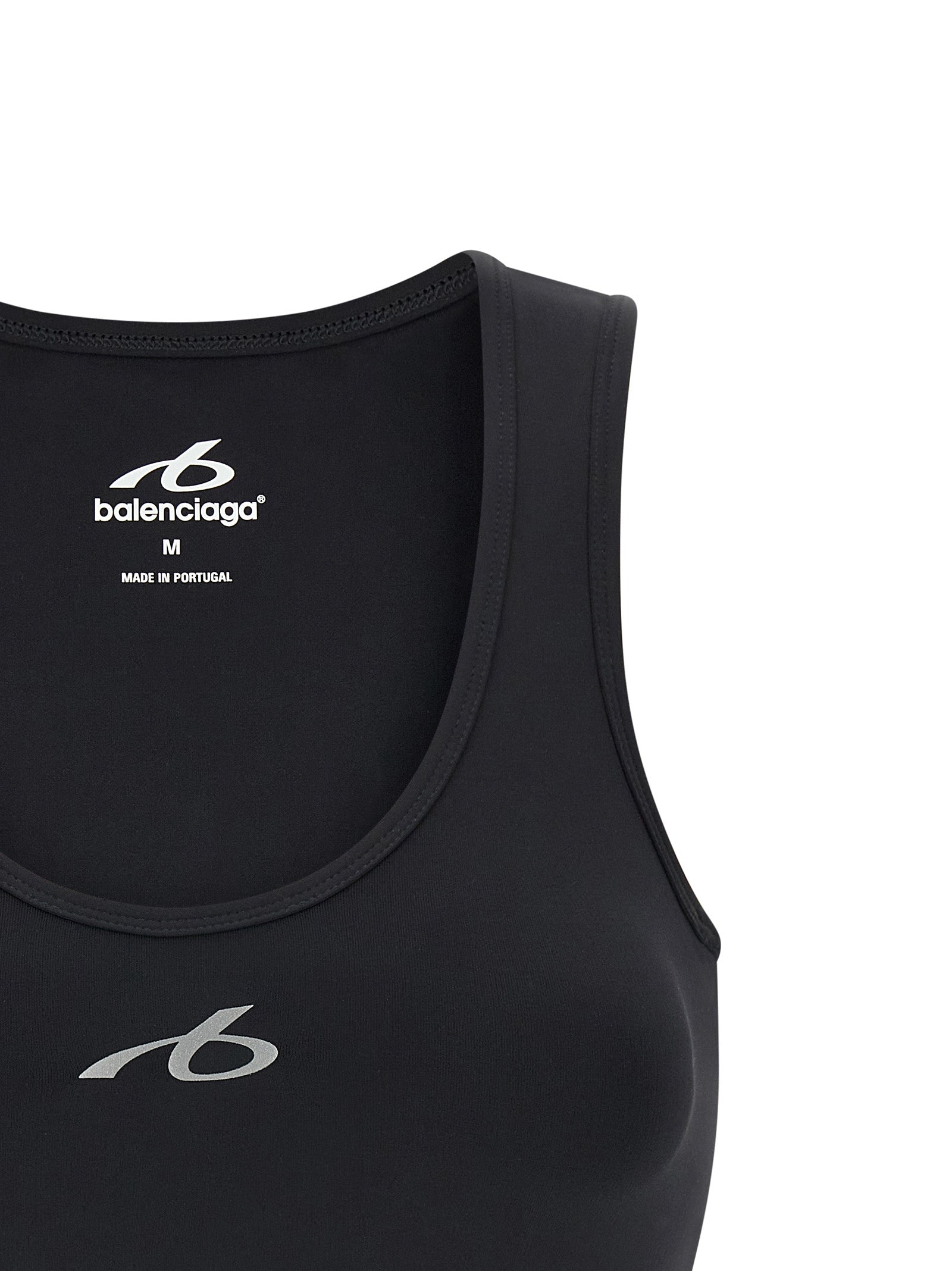 Balenciaga Schwarzer Sport-BH aus Polyamid