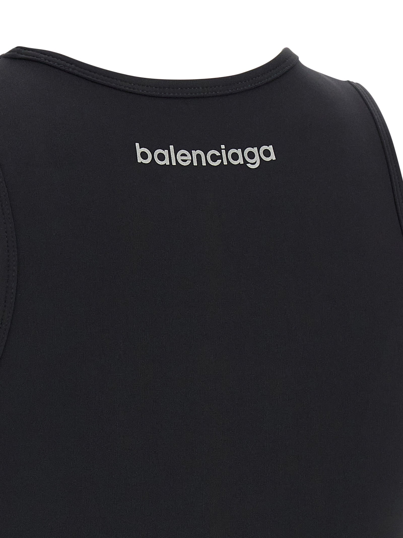 Balenciaga Schwarzer Sport-BH aus Polyamid