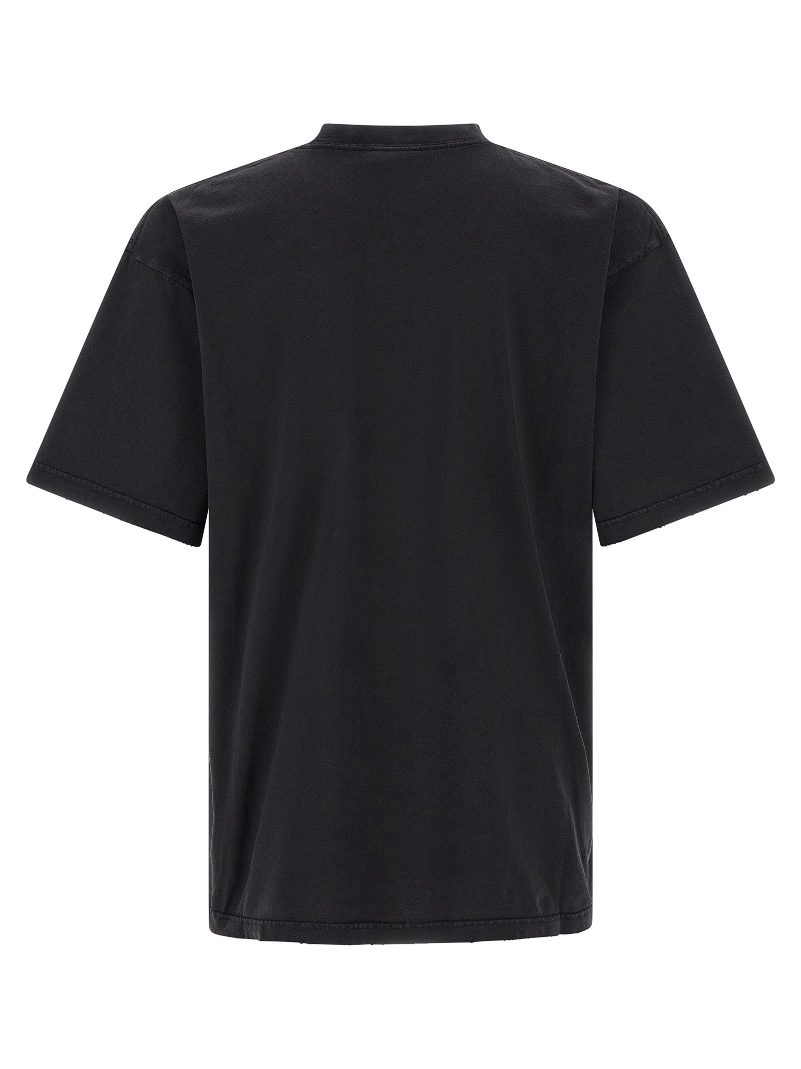 Balenciaga Schwarzes Baumwoll-T-Shirt