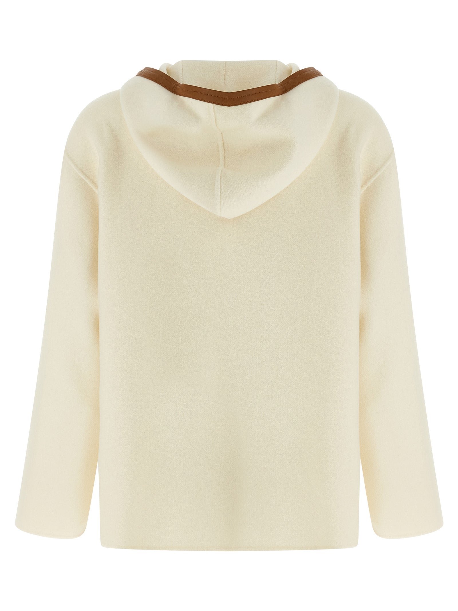 Max Mara Mantel aus weißer Schurwolle