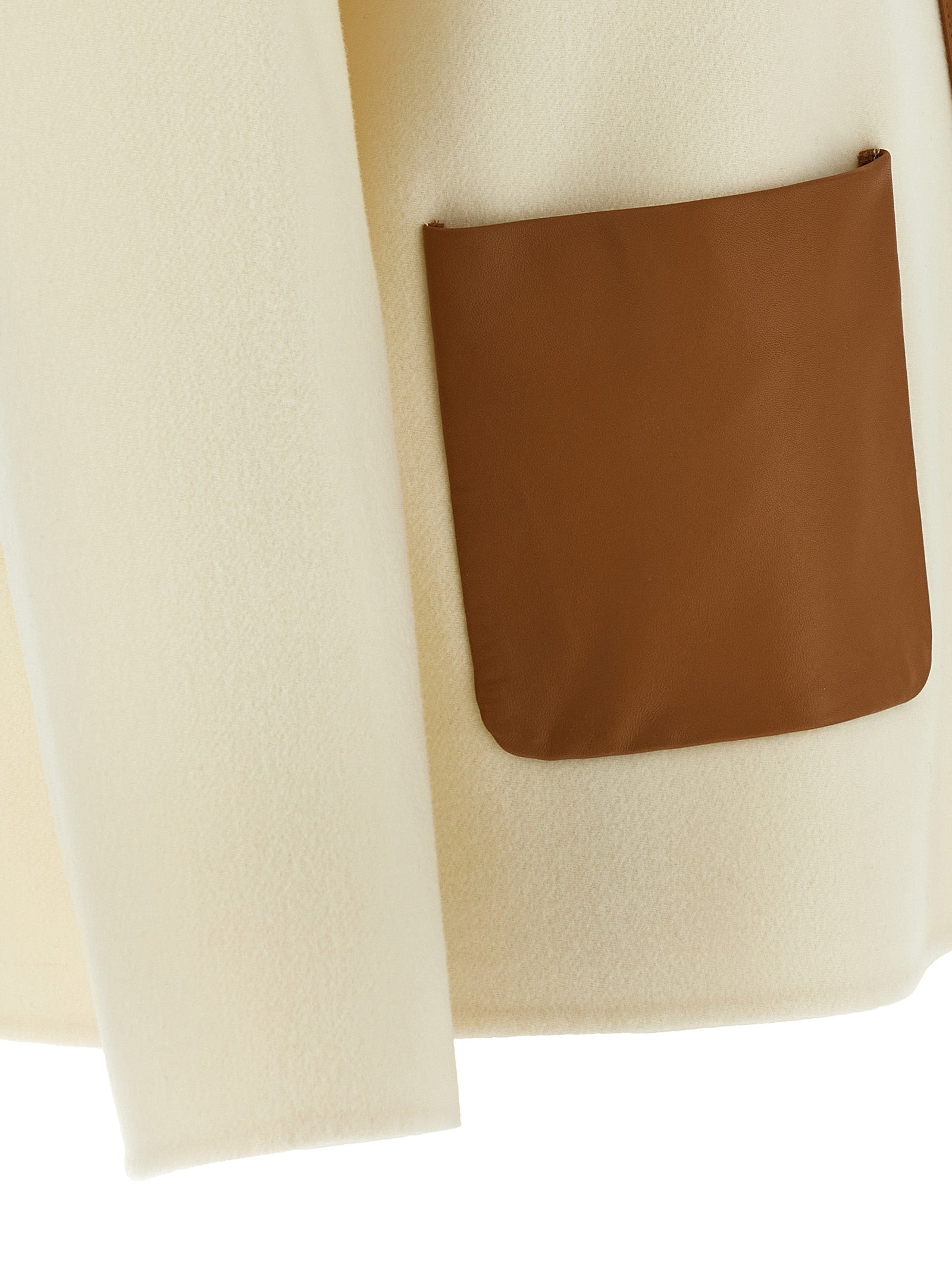 Max Mara Mantel aus weißer Schurwolle