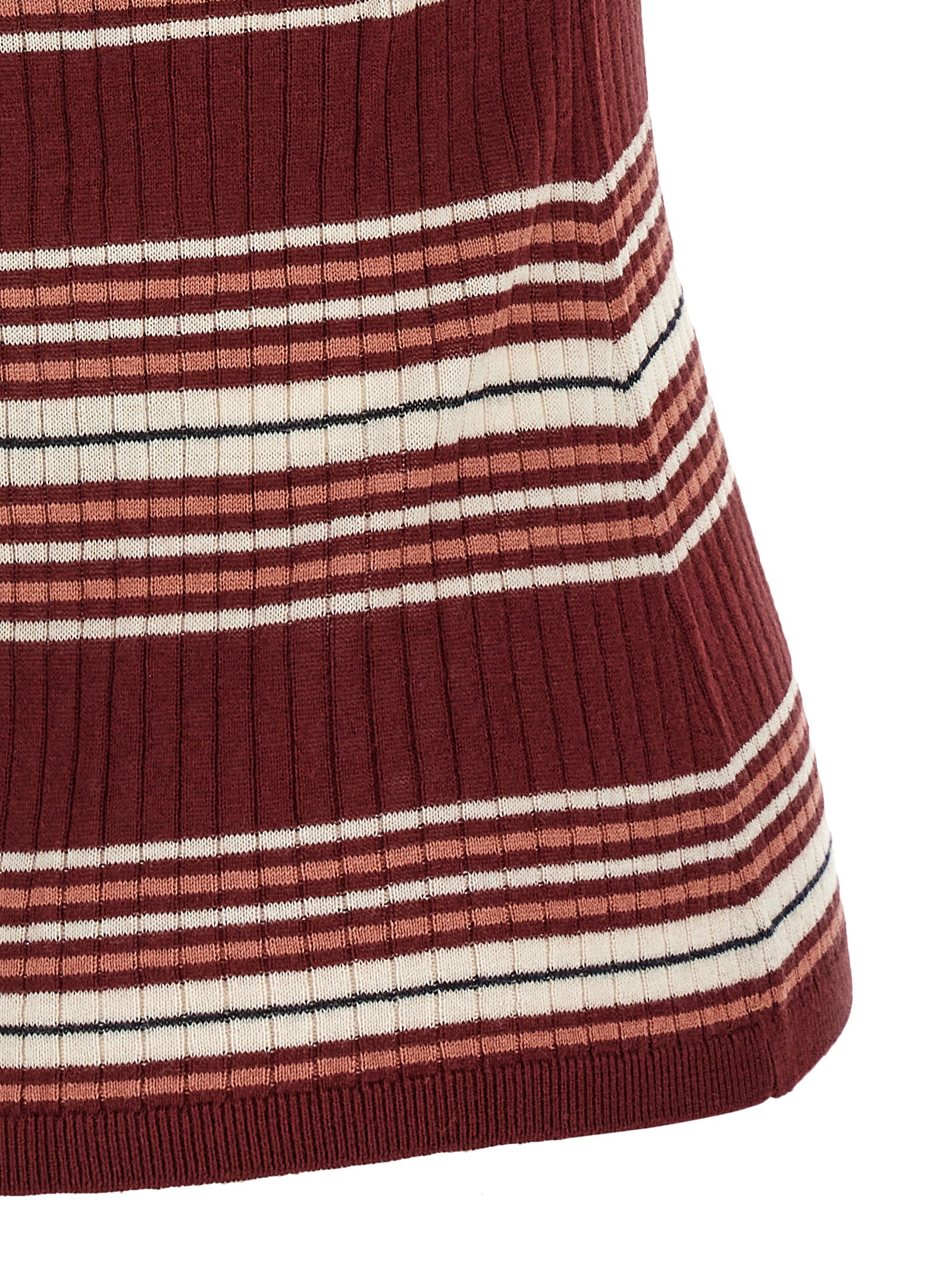 Max Mara Bordeauxfarbenes Seiden-Poloshirt