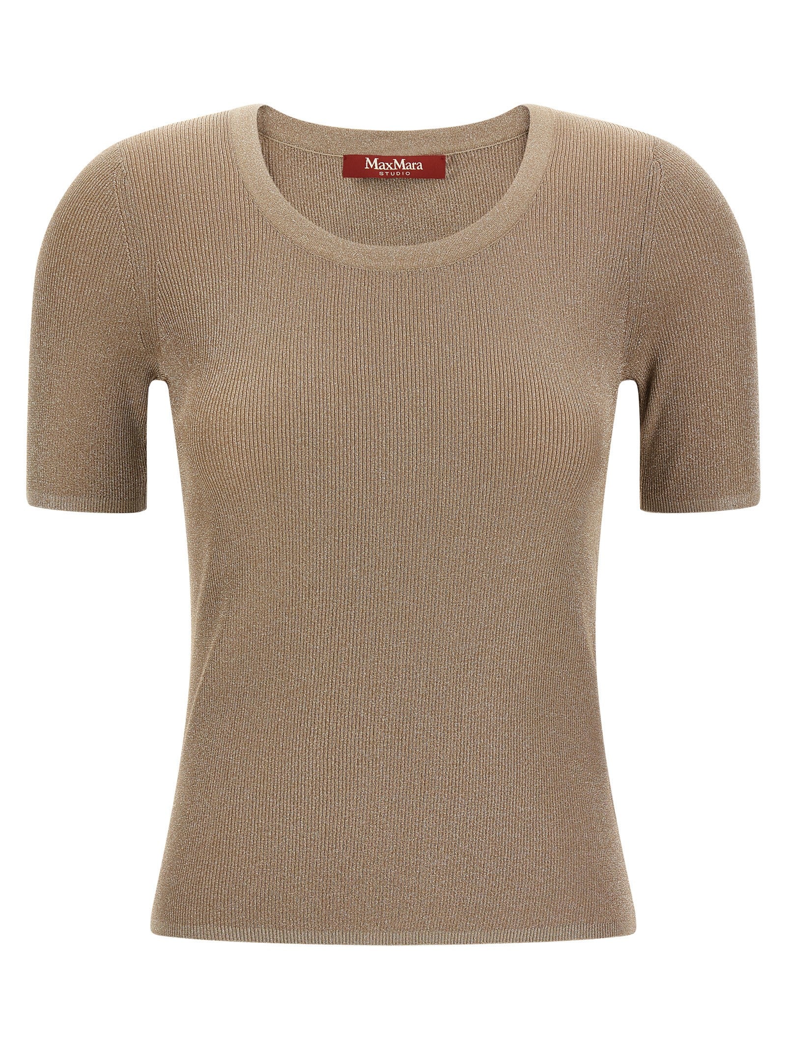 Max Mara Beige Polyamid T-Shirt