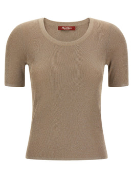 Max Mara Beige Polyamid T-Shirt