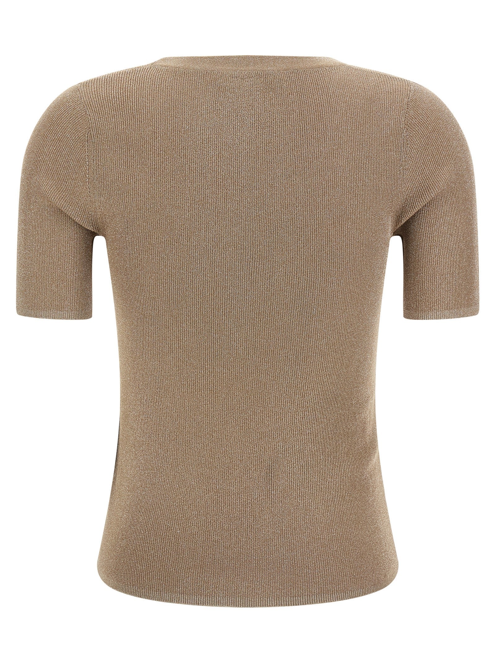 Max Mara Beige Polyamid T-Shirt