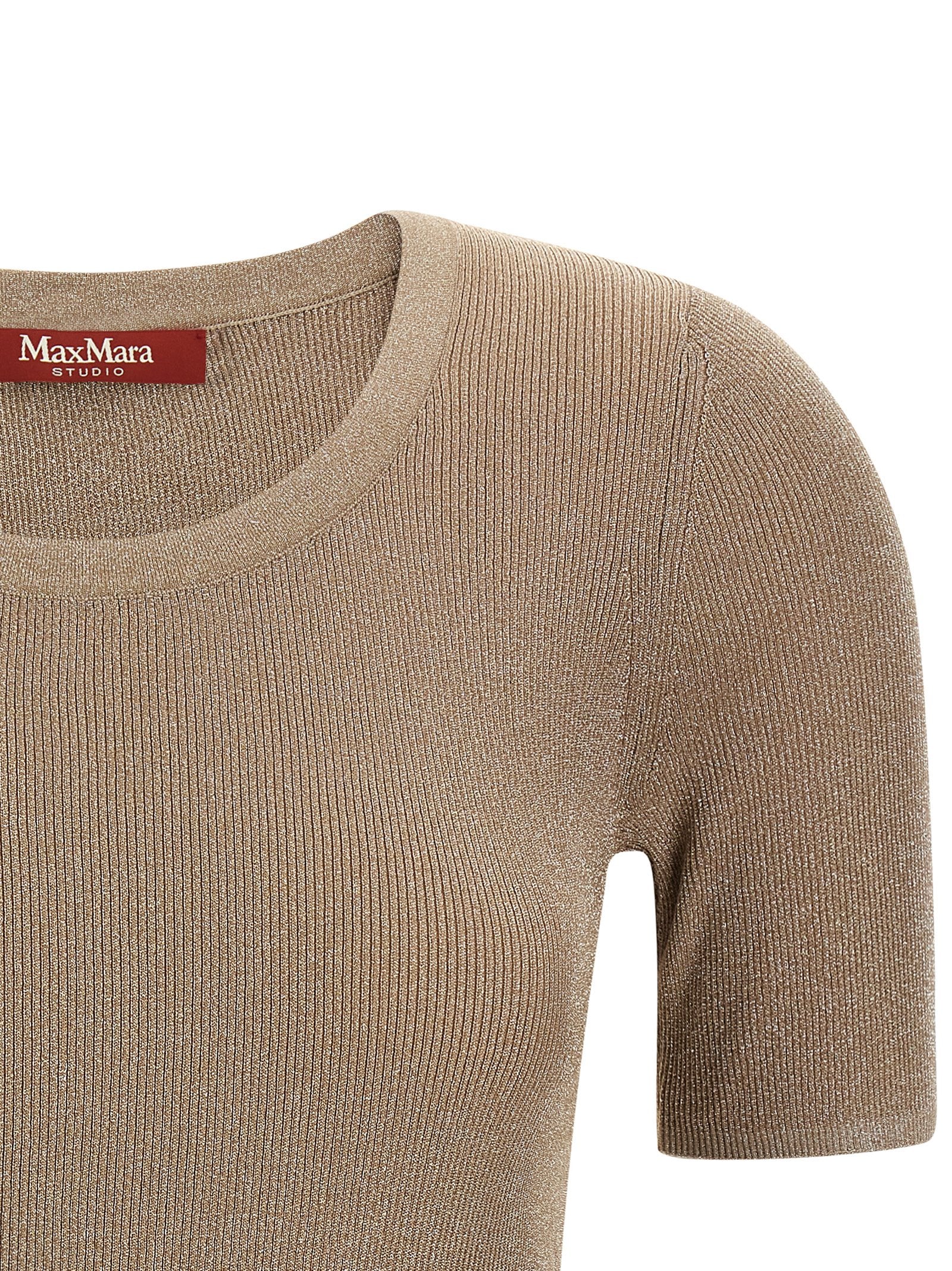 Max Mara Beige Polyamid T-Shirt