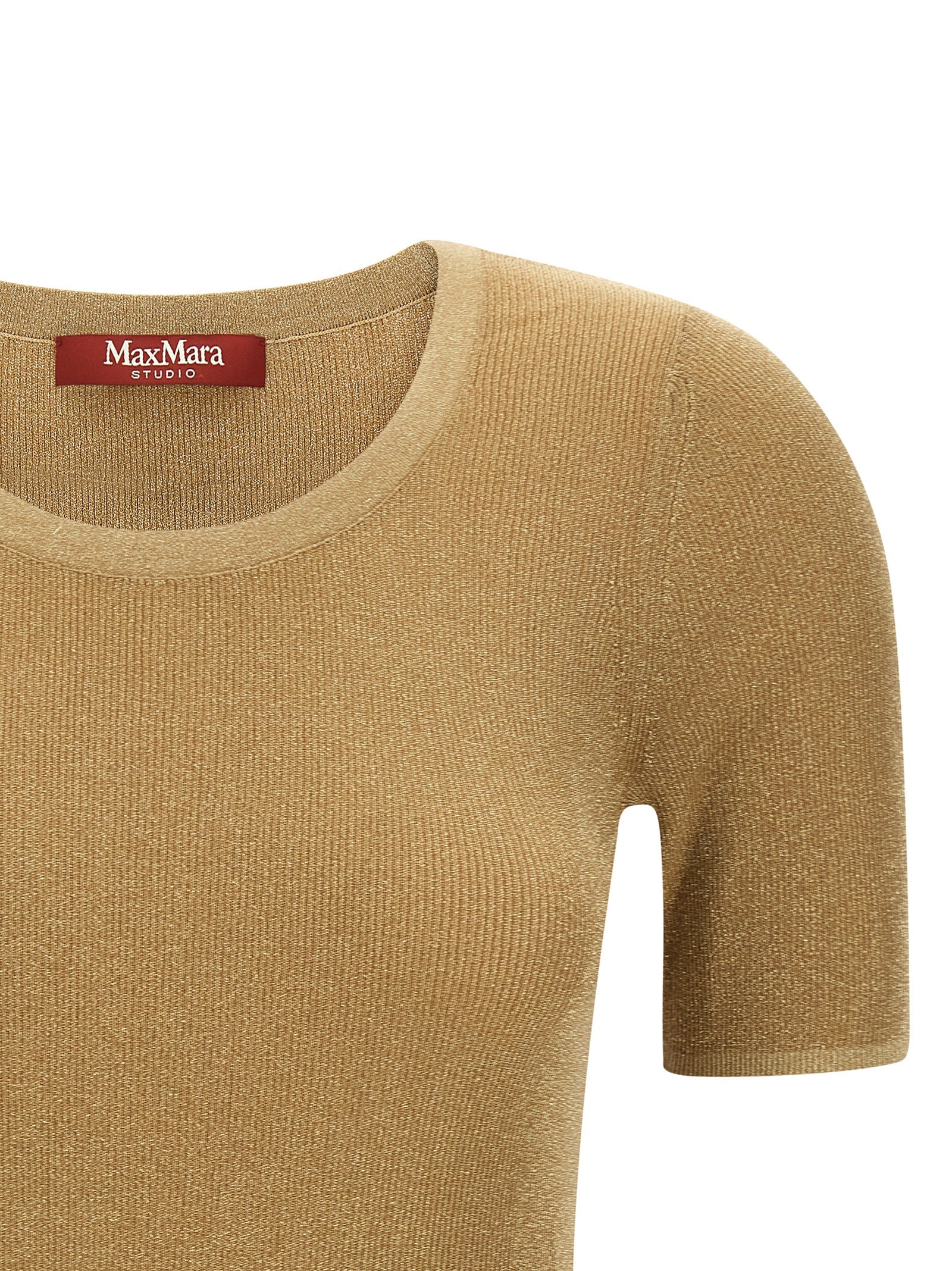 Max Mara Gold Polyamid T-Shirt