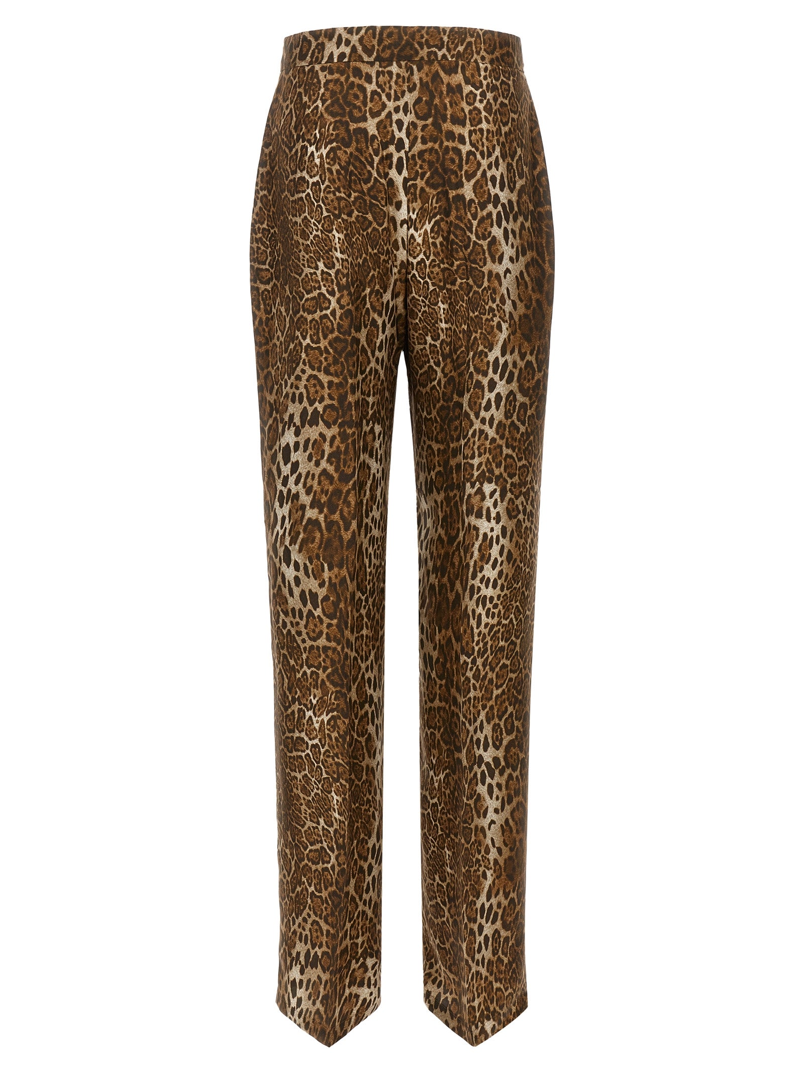 Max Mara Braune Seidenhose Lässig