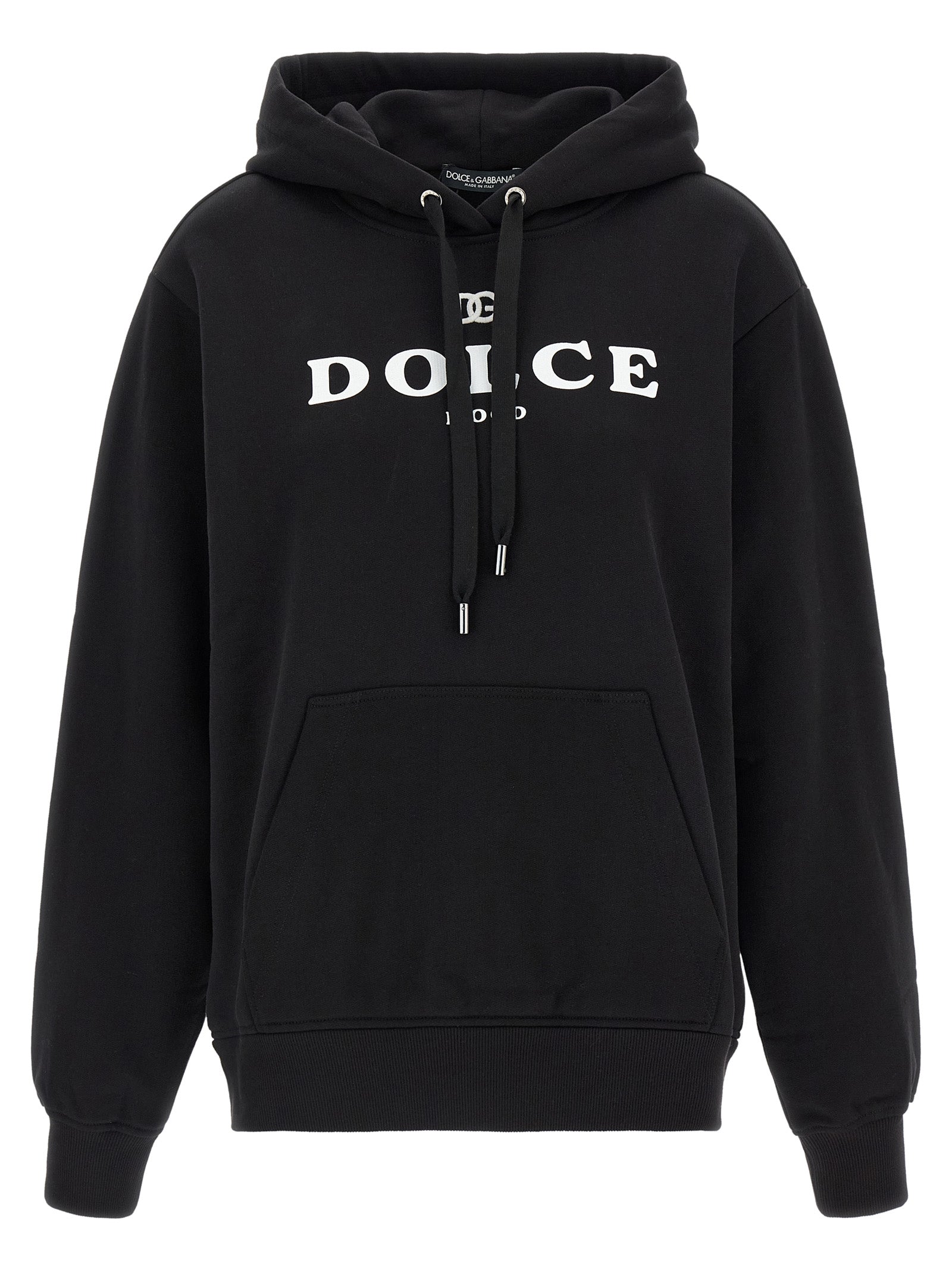 Dolce & Gabbana Schwarzer Baumwoll-Hoodie