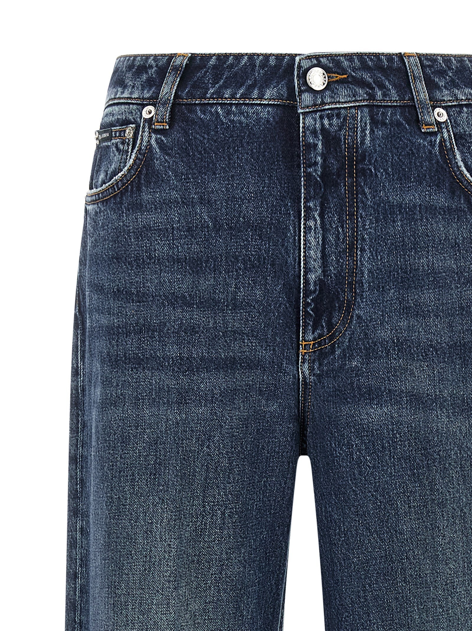 Dolce & Gabbana Blaue Baumwolljeans Denim