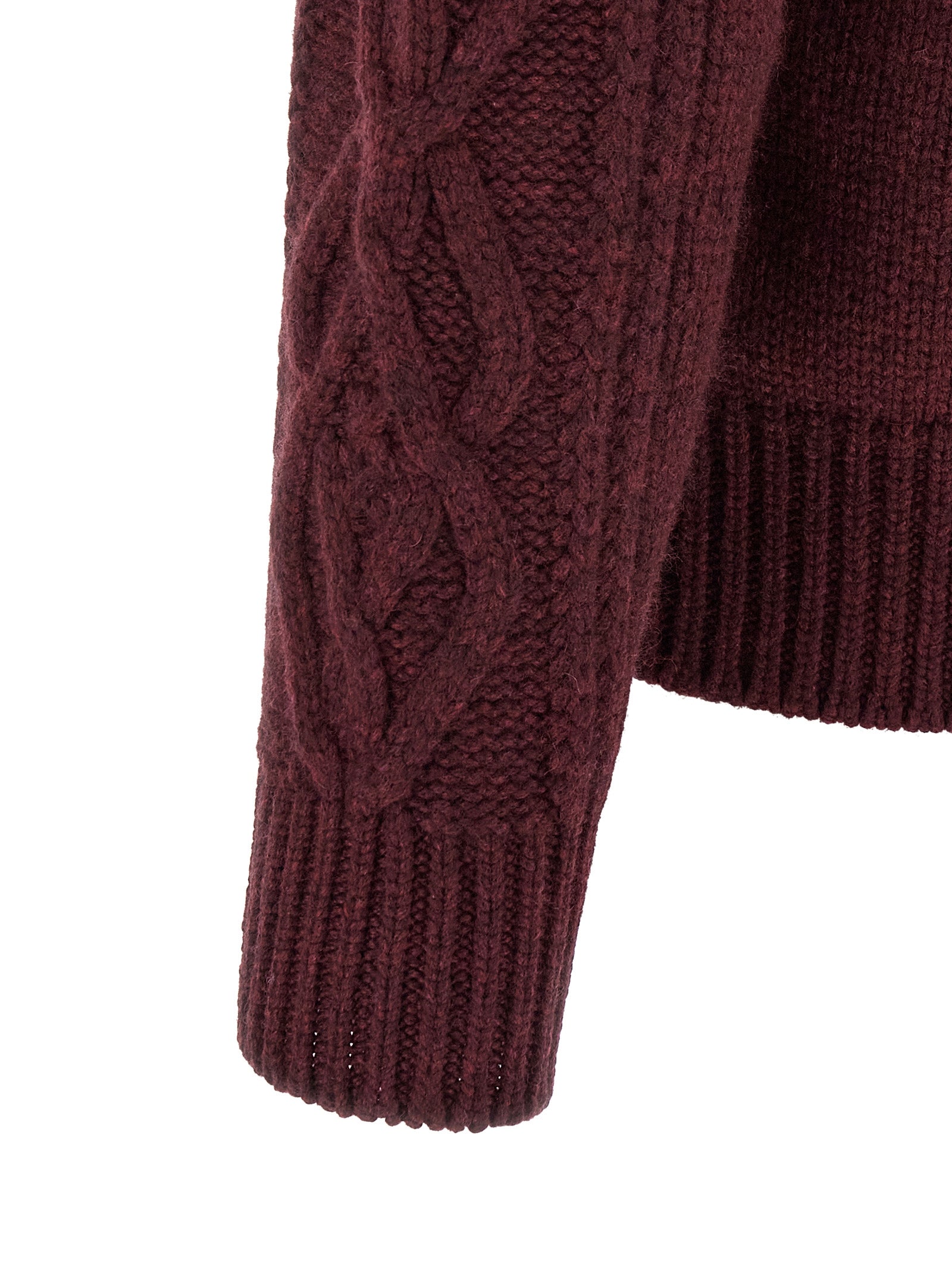 Brunello Cucinelli Kaschmir-Strickjacke in Bordeaux