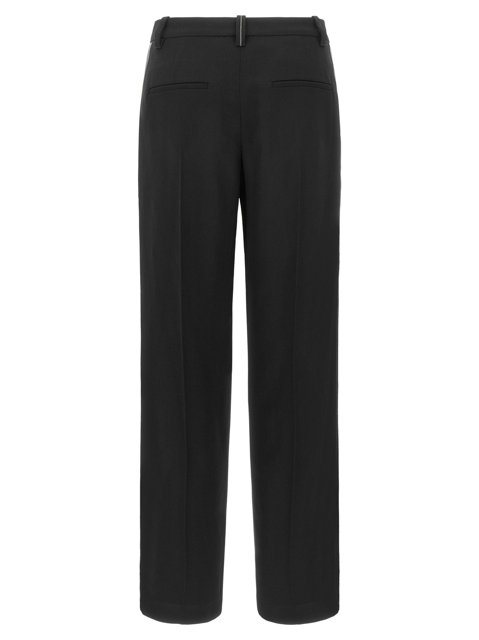 Brunello Cucinelli Schwarze Hose aus reiner Schurwolle