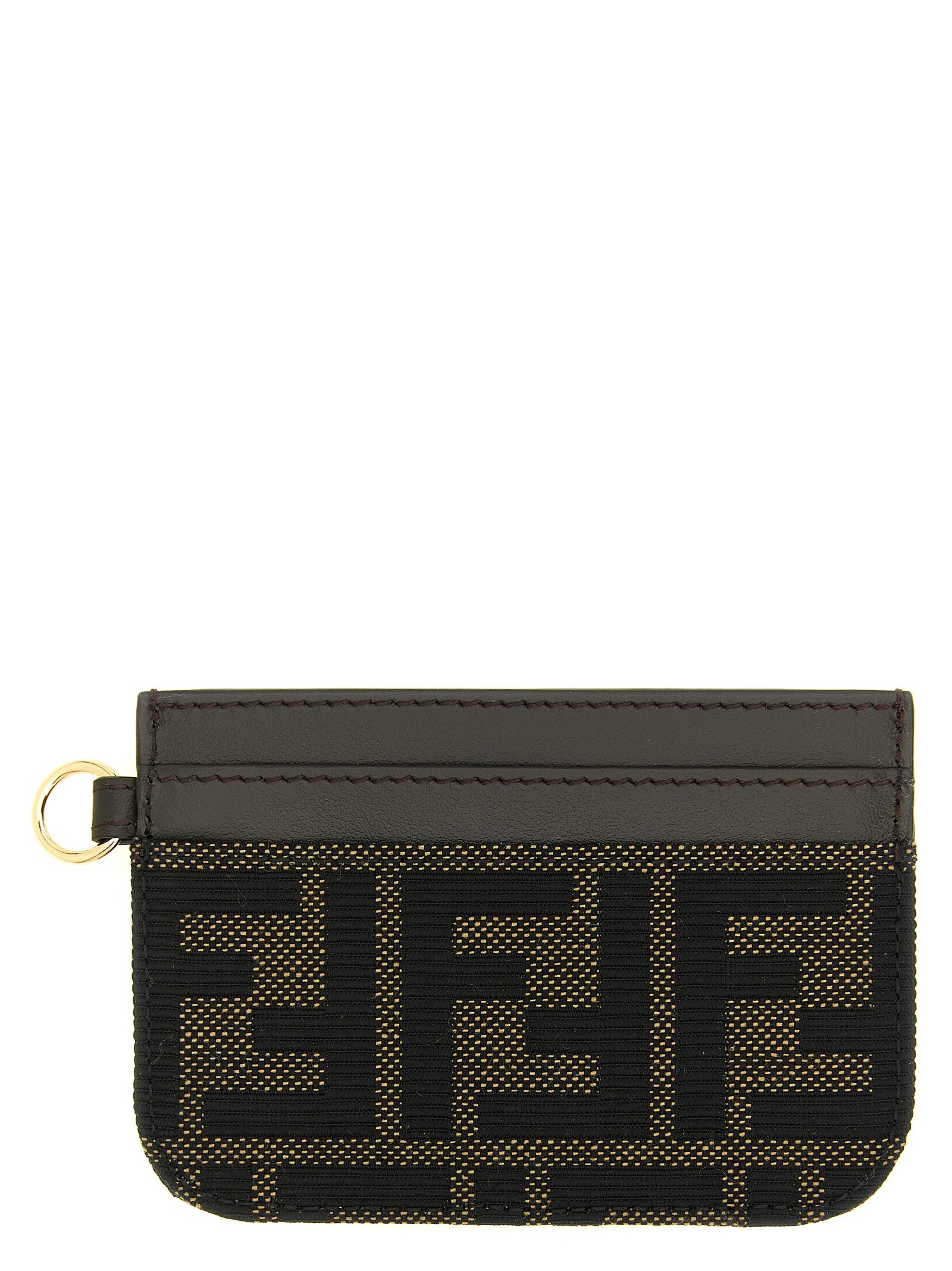 Fendi Brauner Kartenhalter aus Polyester