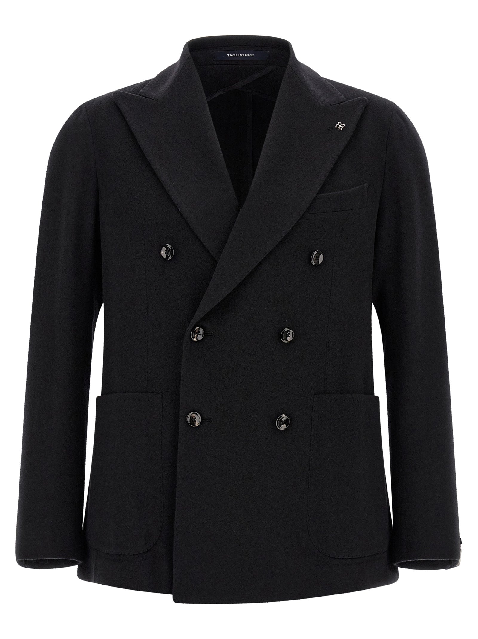Tagliatore Elegante schwarze Kaschmirjacke