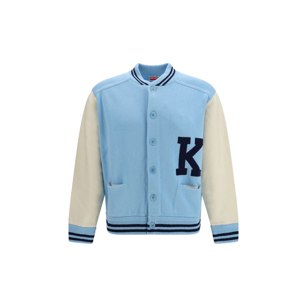 Kenzo Blauer Woll-Oversize-Bomber