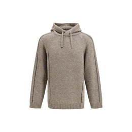Giorgio Armani Beige Alpaka Vicugna Pacos Hoodie