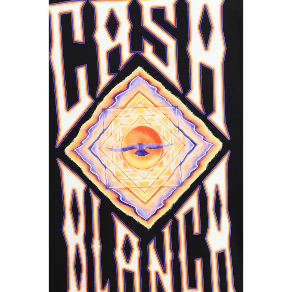Casablanca Schwarzes Baumwoll-T-Shirt