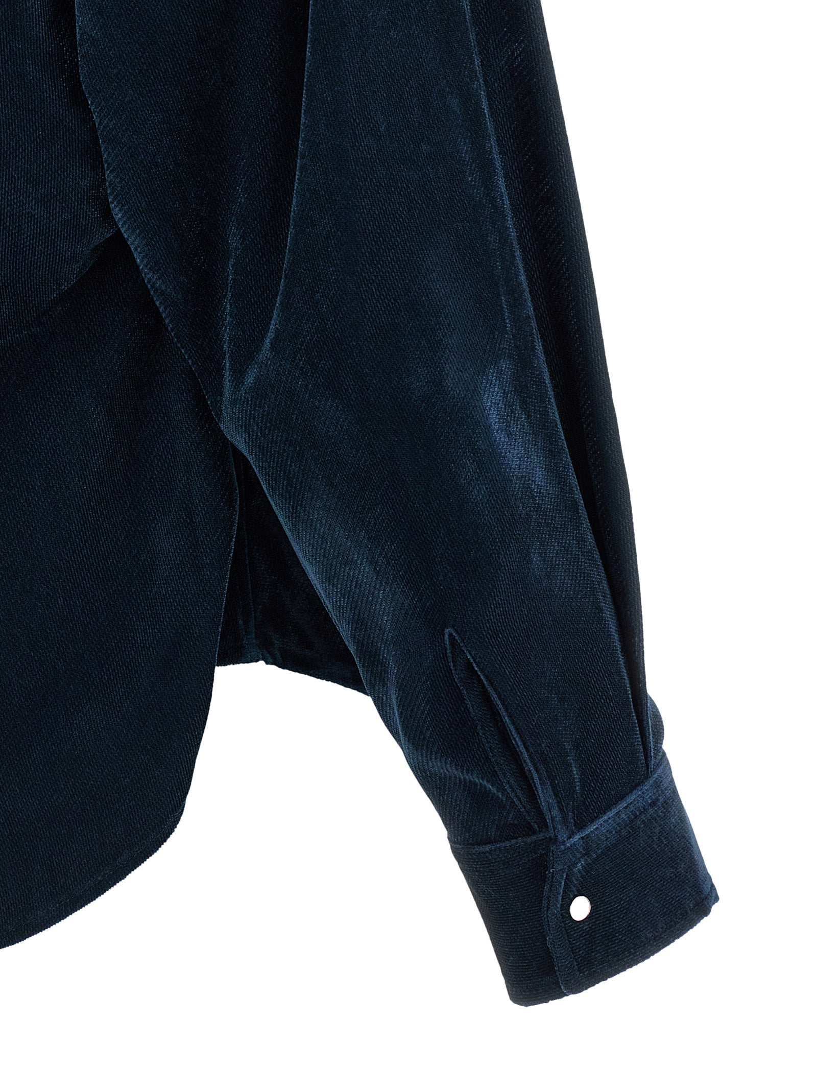 NUDE Blaue Viskose-Bluse