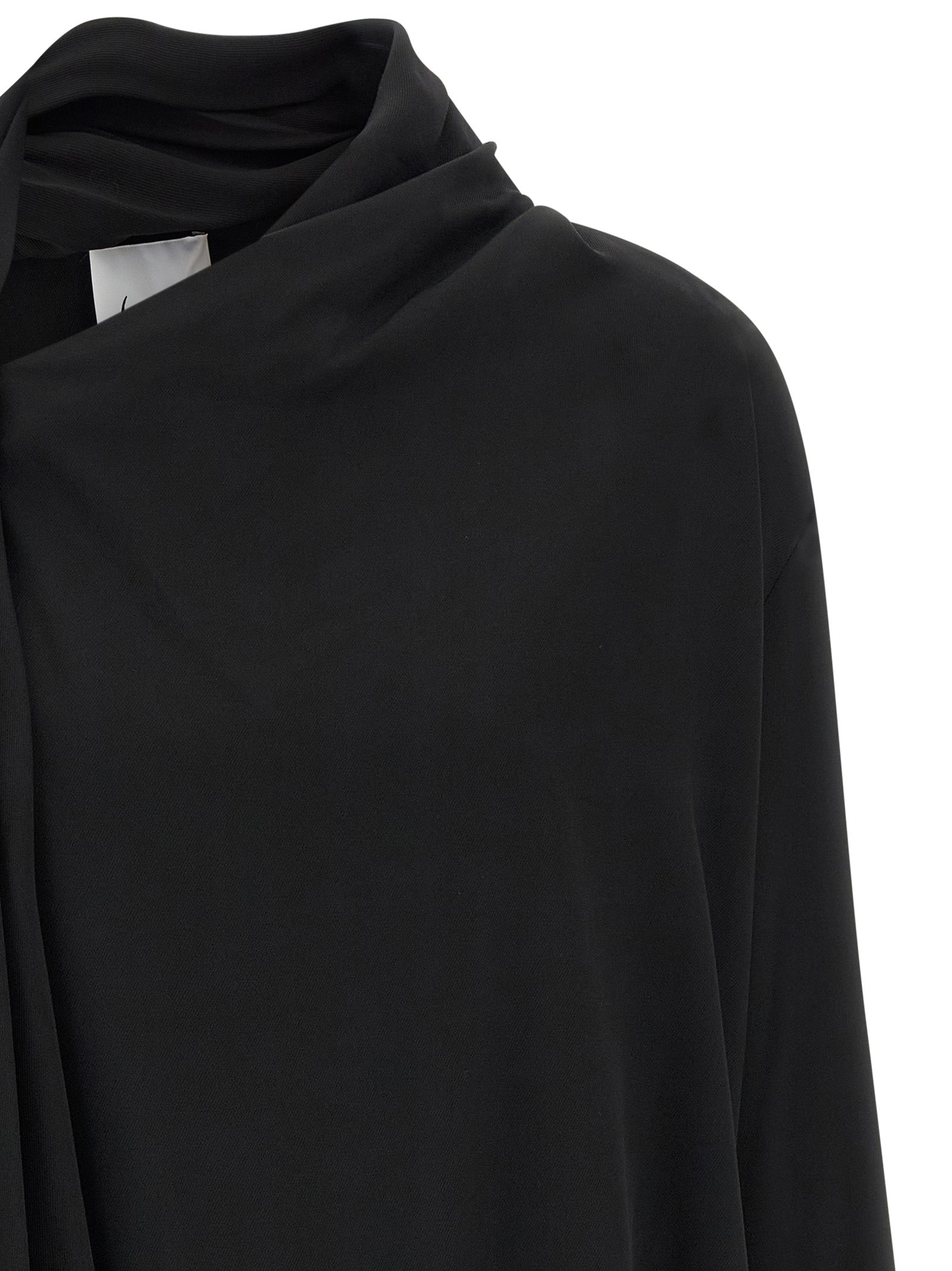 NUDE Schwarze Viskosebluse